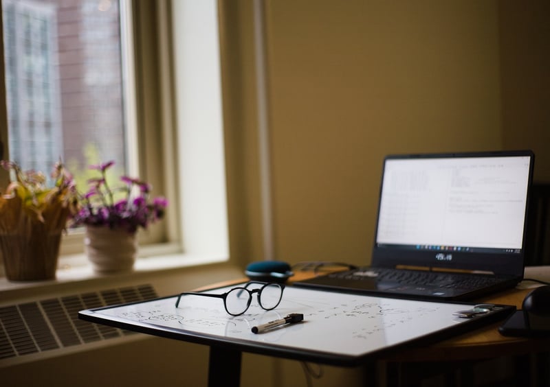 Remote Work Laptop Image